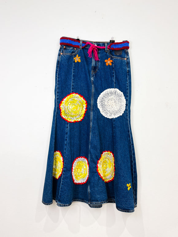 Angelica Grande - 5.2 (embellished Denim Skirt )