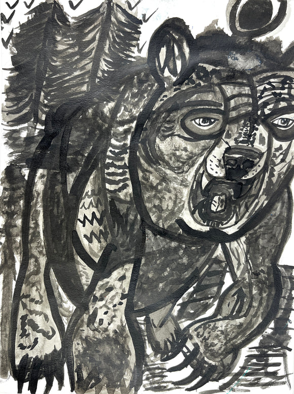 Amber Kruegel - Black Bear in Woods