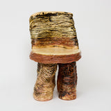 Ericka Lopez - Untitled 232 (Yellow & Peach Coil Stool)