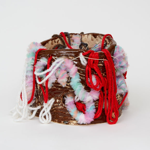 Ericka Lopez - Untitled 234 (Brown Coil with Fiber)