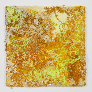 Ericka Lopez - Untitled 182 (Yellow Beaded Textile)