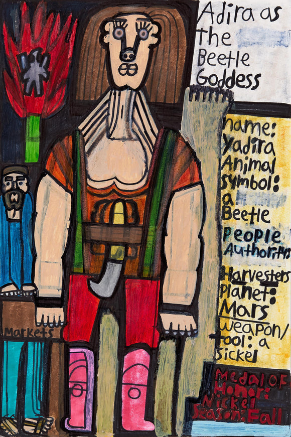 Evan Hynes’ Nature's Beauty Restorer (2024) portrays a commanding figure, 