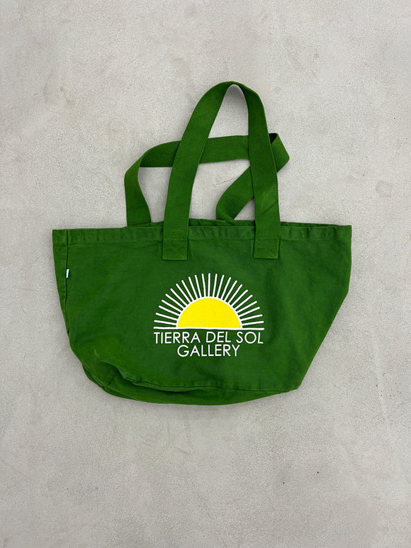 Silk-Screen Tierra del Sol Logo Tote in Green