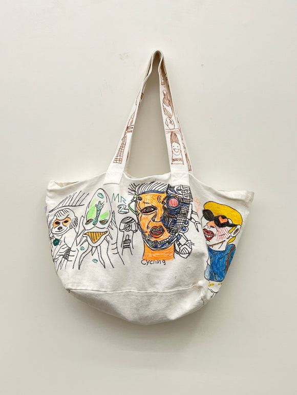 Victor Frias - one-of-a-kind canvas tote