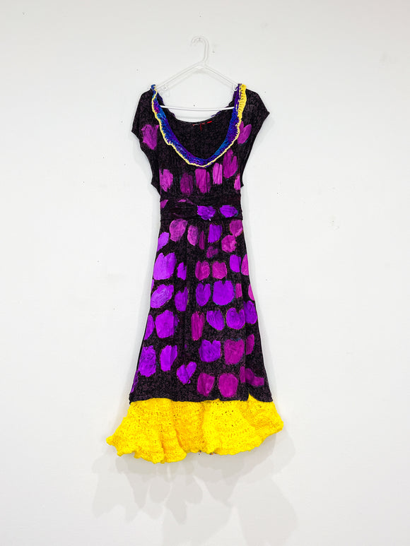 Aracely Ellis - 4 (Purple, Black, and Yellow Dress)