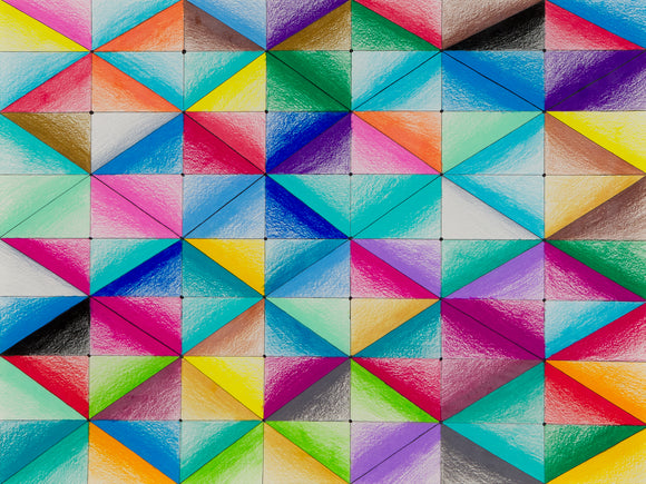 Marlena Arthur - Diamond with Triangle In Rectangle of Colors