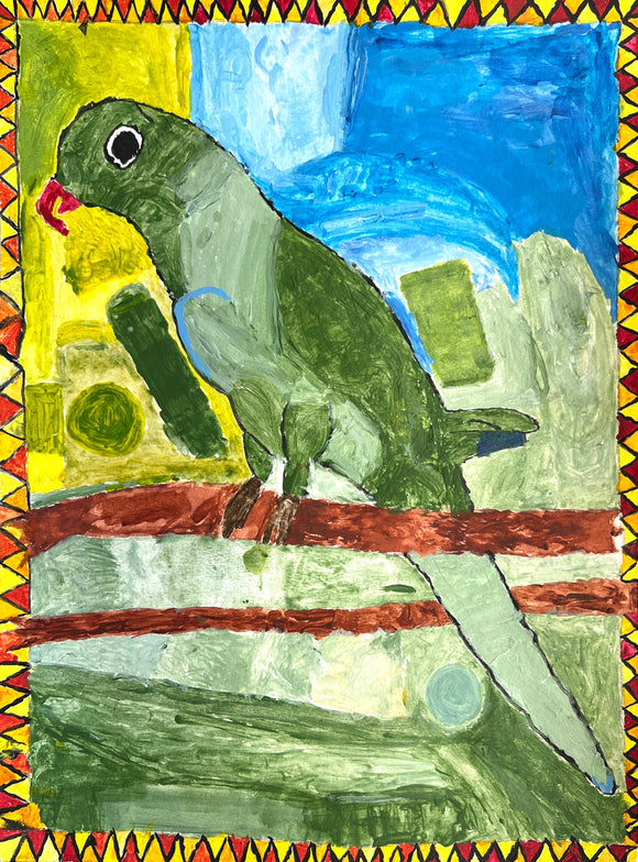 Gustavo Olivar - My Parrot Painting