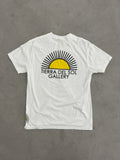 Silk-Screen Tierra del Sol Logo T-Shirt in White