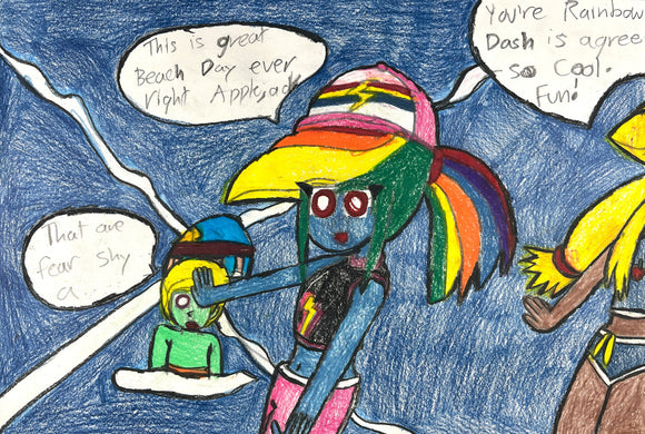 David Romero - Surf Up Rainbow Dash