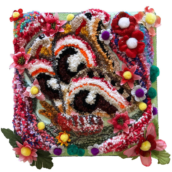 Elizabeth Luna - Atlas Moth Blooming Flower