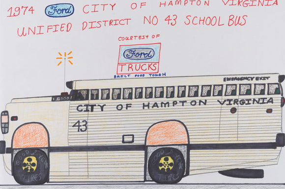 Herb Herod - 1974 Ford City of Hampton Virginia Unified District No43 School Bus