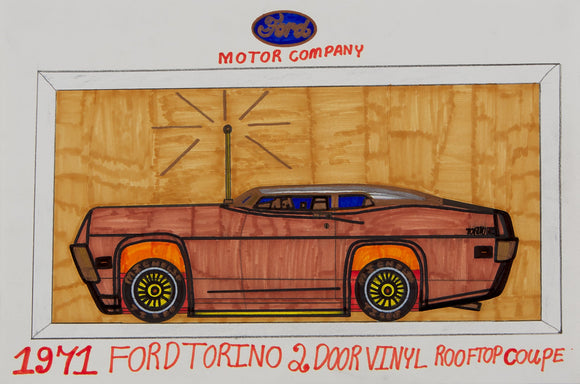 Herb Herod - Motor Company 1971 Ford Gran Torino 2 Door Vinyl Rooftop Coupe