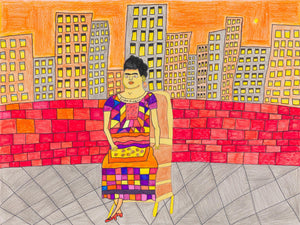 Sarit Halo - Frida Kahlo Sitting on the Chair