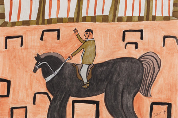 Sarit Halo - Man Riding a Horse