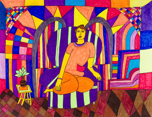 Sarit Halo - Woman Sitting in a Warm Chair
