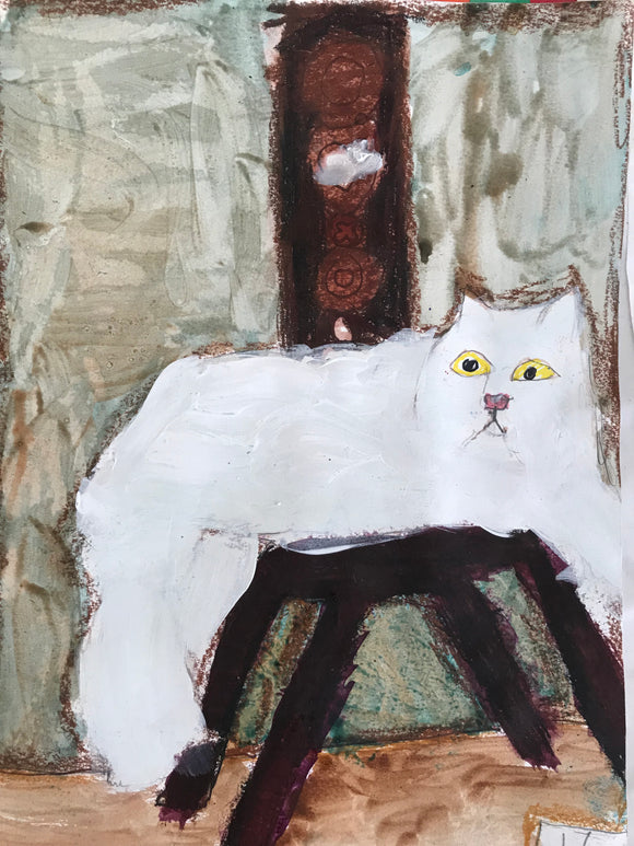 Untitled (White Cat)