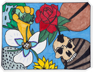 Tonmoy Khan - Untitled (Mountain Dew & Flower Skull)